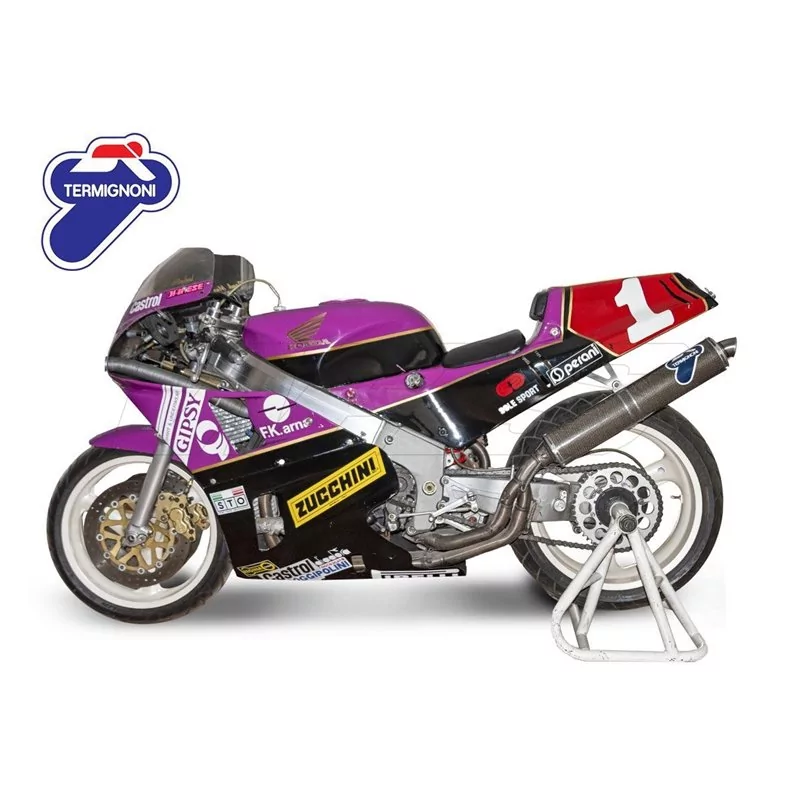 Termignoni Complete System Round Stainless Steel Carbon Fibre Honda Vfr 750 F 1994/1997