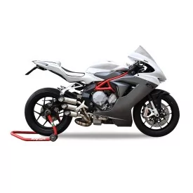 Mt-Race Mv Agusta F3 Euro 3 2013-2017 Silencieux + Collecteur central 3 Sorties
