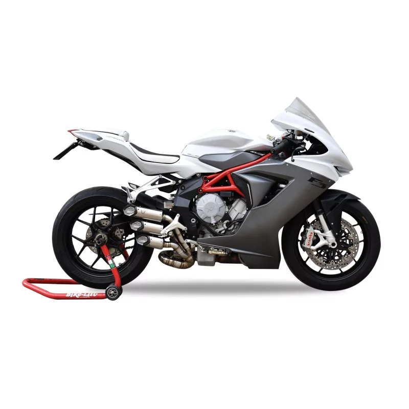 Mt-Race Mv Agusta F3 Euro 3 2013-2017 Slip-on + Mittelrohr 3-Rohr