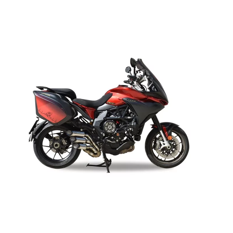 Mt-Race Mv Agusta Turismo Veloce Euro 3-4-5 2017-2025 Slip-on + Mid-pipe 3-Pipe
