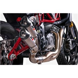Qd Exhaust INDIAN FTR 1200 twin Gunshot Euro 5