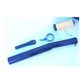 Racing Silencer Complete Black Chrome Marving