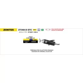 Arrow Exhaust Zontes ZT368-D - Urban
