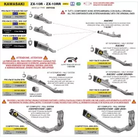 Arrow Exhaust Kawasaki ZX-10R / ZX-10RR - Kit Racing Pro-Race