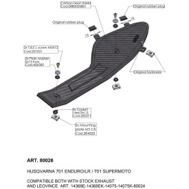 Leovince Paracalore Husqvarna 701 ENDURO/LR 2016/2024 80026
