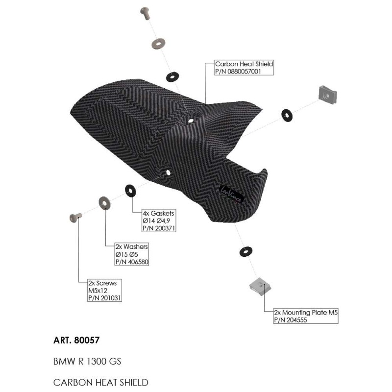 Leovince Protector Térmico Bmw R 1300 GS 2023/2026 80057 Leovince Protector Térmico Bmw R 1300 GS 2023/2026 80057