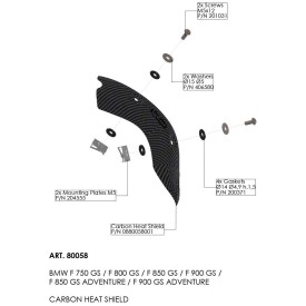 Leovince Heat Shield Bmw F 750 GS 2018/2024 80058