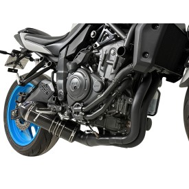 Termignoni Sistema Completo Acero Inoxidable Negro Carbono Yamaha MT-07 2021/2024 Y13909400BCC