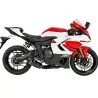 Termignoni Komplettanlage Schwarz Edelstahl Carbon Yamaha R7 2021/2026 Y13909400BCC