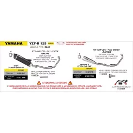 Arrow Exhaust Yamaha YZF R 125 2025 - Icon