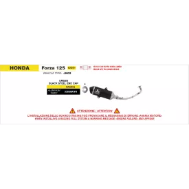 Arrow Exhaust Honda Forza 125 2025 - Urban