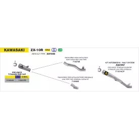 Arrow Exhaust Kawasaki ZX-10R 2016-2019 - Kit Racing Pro-Race
