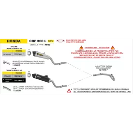 Arrow Exhaust Honda CRF 300 L 2025 - X-Kone
