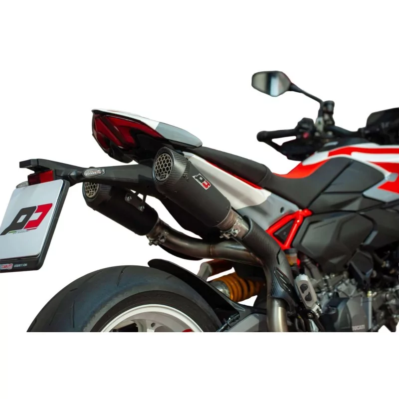 Qd Exhaust Ducati Hypermotard V2 / V2 SP Twin Gunshot Dark Matter Qd Exhaust Ducati Hypermotard V2 / V2 SP Twin Gunshot Dark Matter