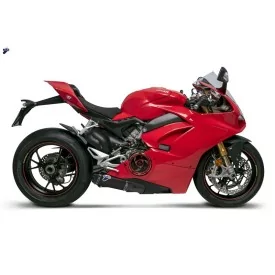 Termignoni Decatalyseur Acier Inoxydable Titane Noir Ducati Panigale V4