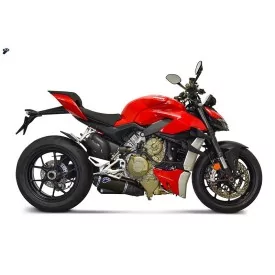 Termignoni Decat-Rohr Edelstahl Schwarzes Titan Ducati Streetfighter V4