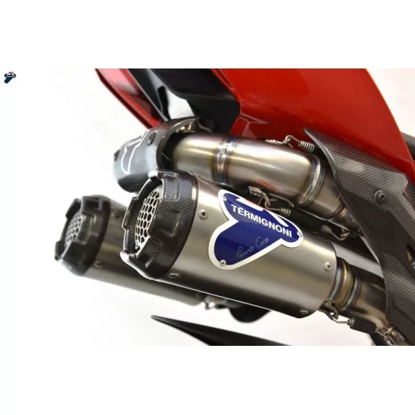 Termignoni Komplettanlage SBK Replica Edelstahl Titan Ducati Panigale V4