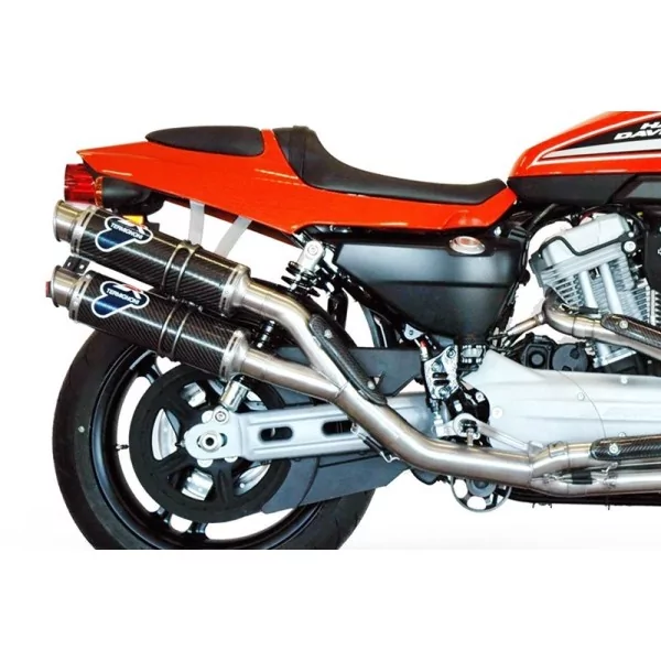 Termignoni Système Racing Complet Rond Acier Inoxydable Carbone HD Xr 1200
