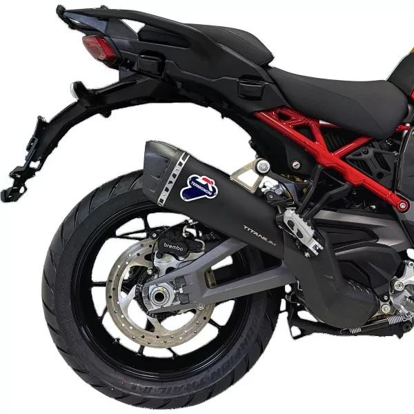 Termignoni Edelstahl Schwarzes Titan Ducati Multistrada V4