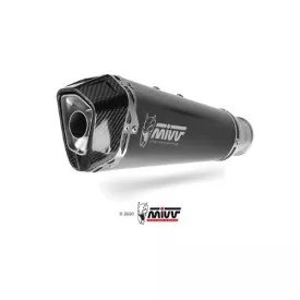 Mivv Komplette Sport-Auspuffanlage Schwarz Kawasaki Versys 650
