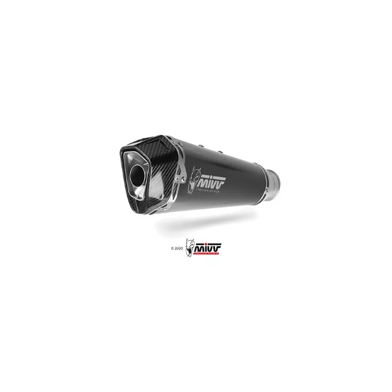 Mivv Komplette Sport-Auspuffanlage Schwarz Kawasaki Versys 650