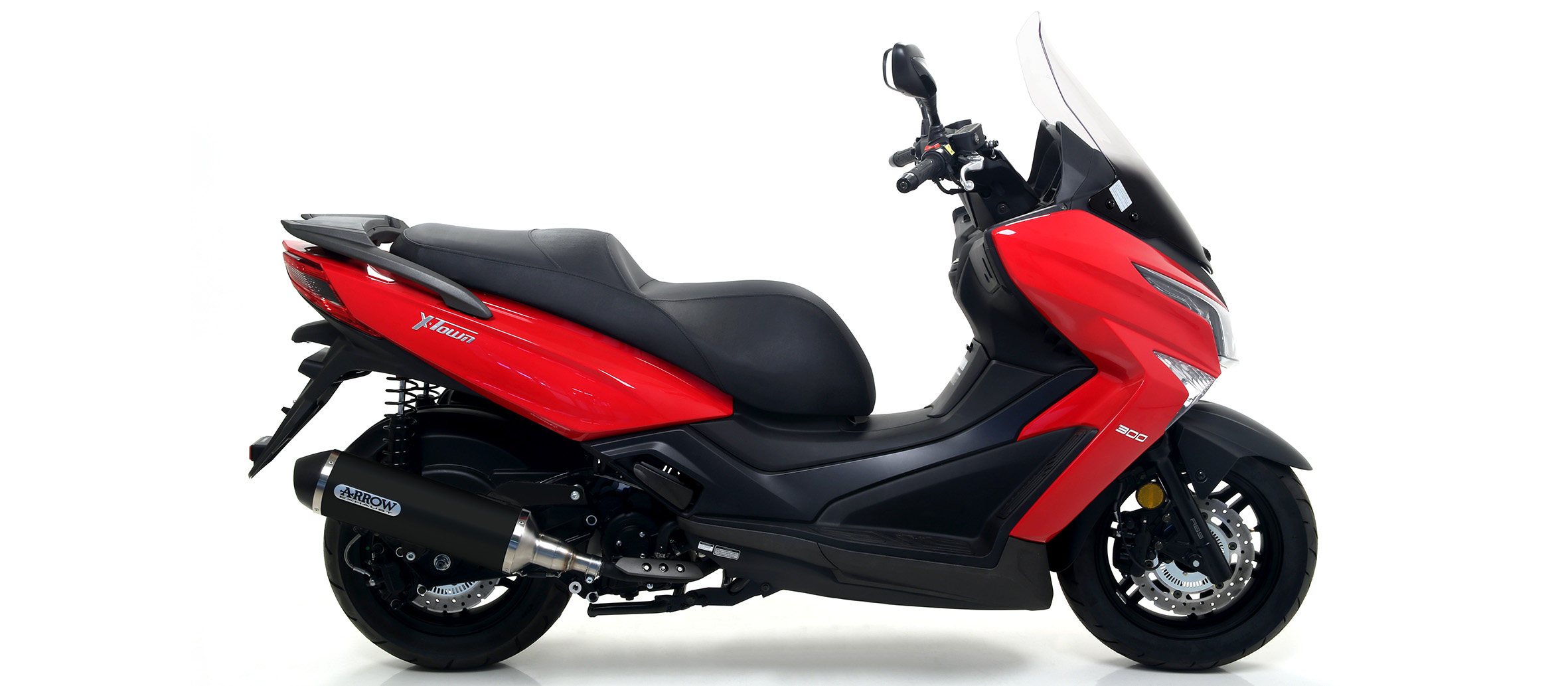 Échappement Sportif Pour Kymco X-Town 300 - Acier Inox, Diamètre 38-51mm, Neuf