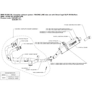 Akrapovic Bmw R 1200 GS Adventure E-B12R2