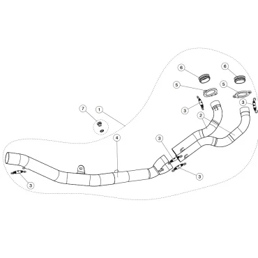 Akrapovic Honda Africa Twin CRF 1000 L E-H10R5/1