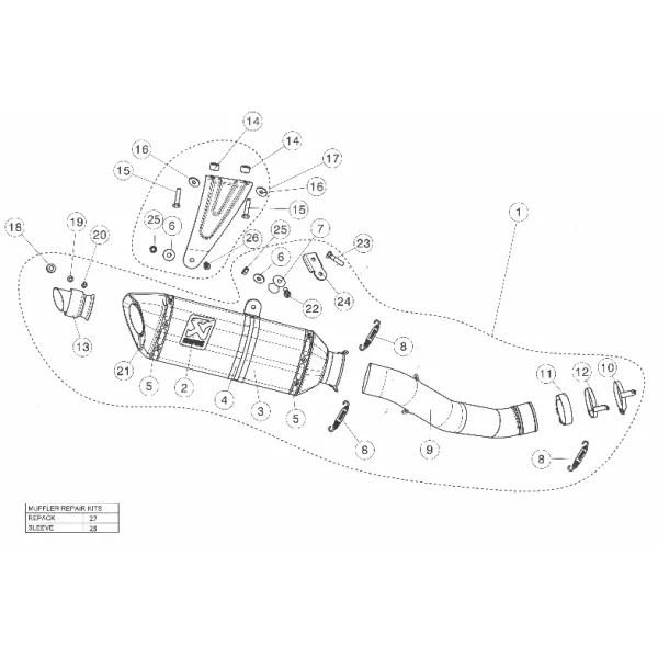 Akrapovic Aprilia Tuono V4 S-A10SO9-RC