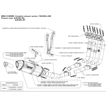 Akrapovic Bmw S1000RR S-B10R1-RC