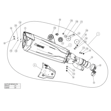 Akrapovic Bmw S1000RR S-B10SO6-HDVDZBL