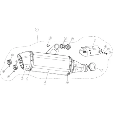 Akrapovic Bmw R 1200 GS - GS Adventure S-B12SO10-HAABL