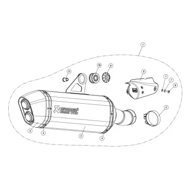 Akrapovic Bmw R 1200 GS - GS Adventure S-B12SO16-HAABL