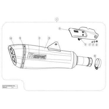 Akrapovic Bmw R 1250 RT S-B12SO21-HALAGT