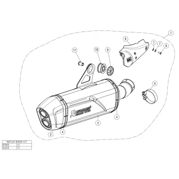 Akrapovic Bmw R 1250 GS - GS Adventure S-B12SO23-HAATBL