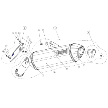 Akrapovic Bmw R 1200 GS Adventure S-B12SO9-HRT