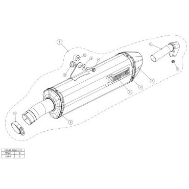 Akrapovic Bmw F 800 GT S-B8SO4-HRT