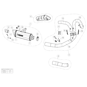 Akrapovic Ducati Monster 1200/1200S S-D12SO8-RTBL + L-D12SO2