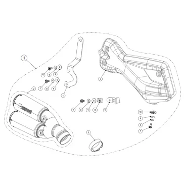 Akrapovic Ducati Multistrada 950/950 S S-D9SO10-HIFFT