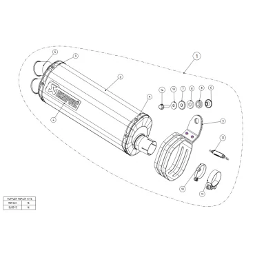 Akrapovic Honda Africa Twin CRF 1000 L S-H10SO22-HWT