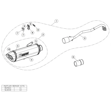 Akrapovic Honda Forza 125 S-H125R5-HRSS