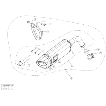 Akrapovic Honda MSX 125 / GROM S-H125SO1-HAPC