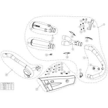 Akrapovic Honda Monkey S-H125SO5-FFT