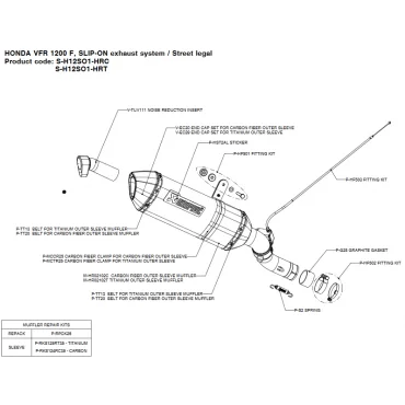 Akrapovic Honda VFR 1200 F S-H12SO1-HRT