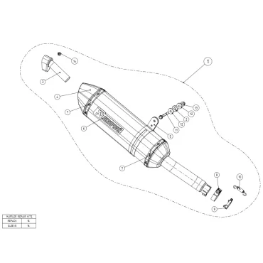 Akrapovic Honda CBR 300 R S-H3SO3-RC