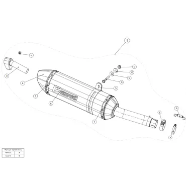 Akrapovic Honda CB 400 X S-H5SO2-HRC