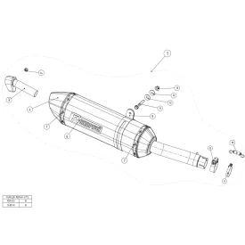 Akrapovic Honda CB 400 F S-H5SO2-HRC
