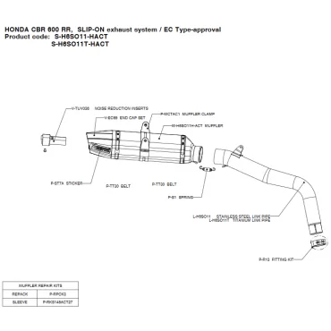 Akrapovic Honda CBR 600 RR S-H6SO11-HACT