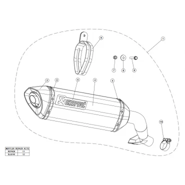 Akrapovic Honda NC700X S-H7SO2-HRT