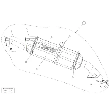 Akrapovic Honda CrossRunner S-H8SO2-HRT